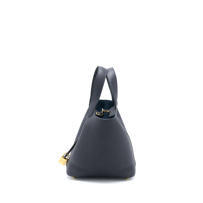 Hermes Picotin 18 Lock Bag Clemence Caban GHW Stamp U