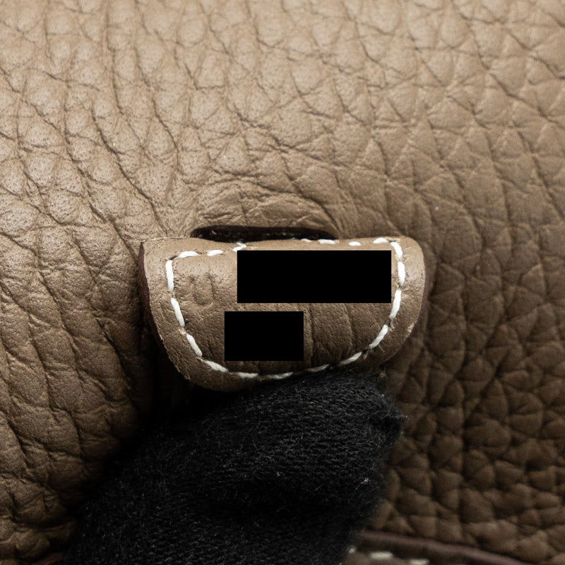 Hermes mini evelyne clemence etoupe GHW stamp U