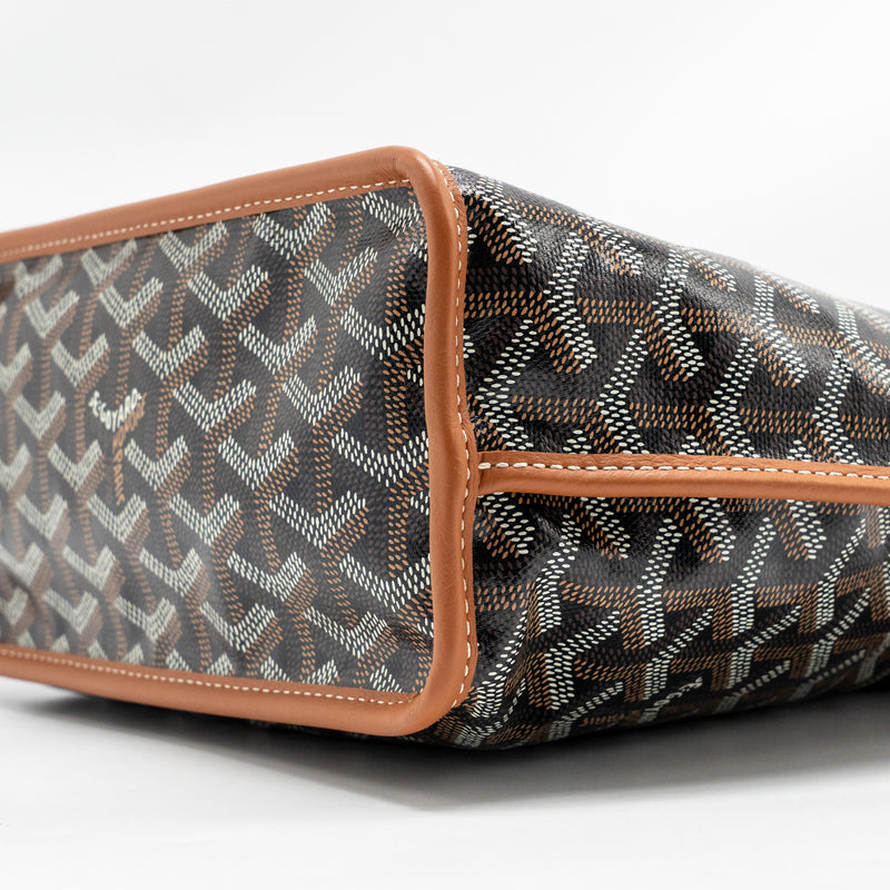 Goyard Mini Anjou Tote Bag Goyardine Canvas/Calfskin Tan SHW