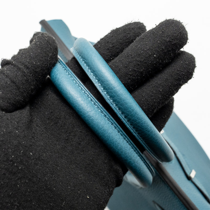 Hermes birkin 30 togo vert Bosphorus / blue ocean SHW stamp Z