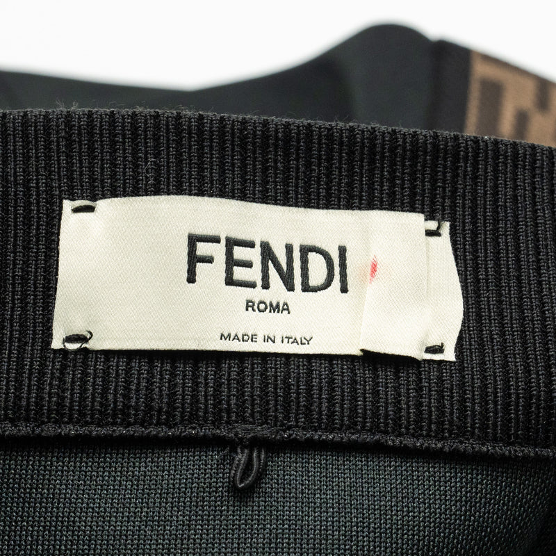 Fendi Size 36 FF Logo Classic Pencil Skirt Polyester Black