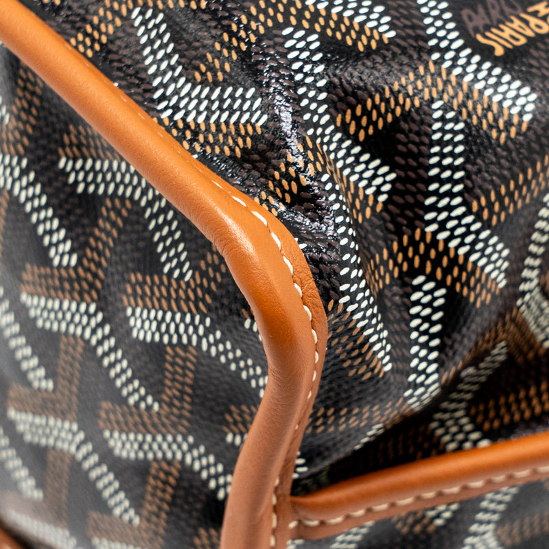 Goyard Mini Anjou Tote Bag Goyardine Canvas/Calfskin Tan SHW