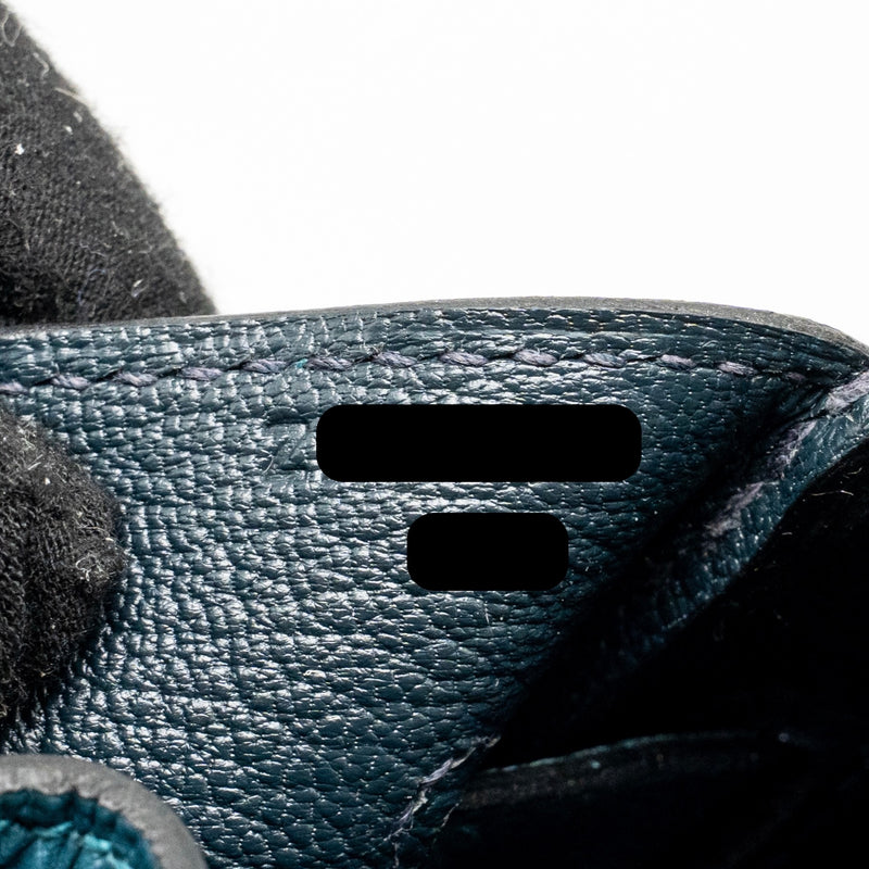 Hermes birkin 30 togo vert Bosphorus / blue ocean SHW stamp Z