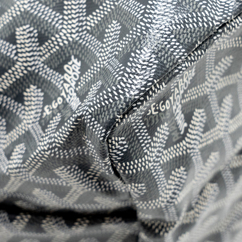 Goyard Saint Louis PM Tote Bag Goayrdine Canvas/Calfskin Grey SHW