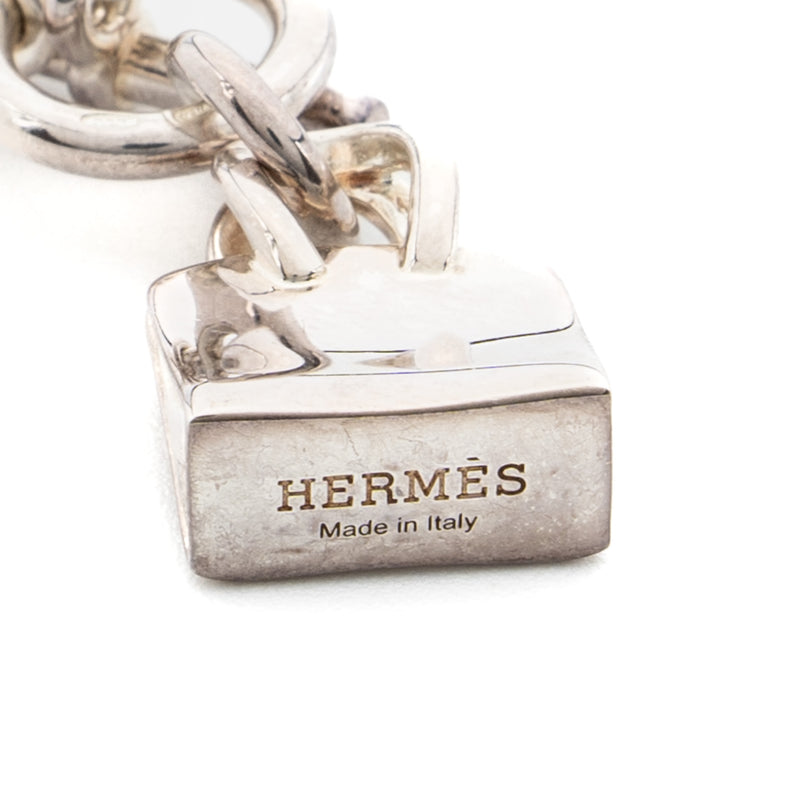 Hermes Birkin Amulette Pendant Silver Sterling Silver