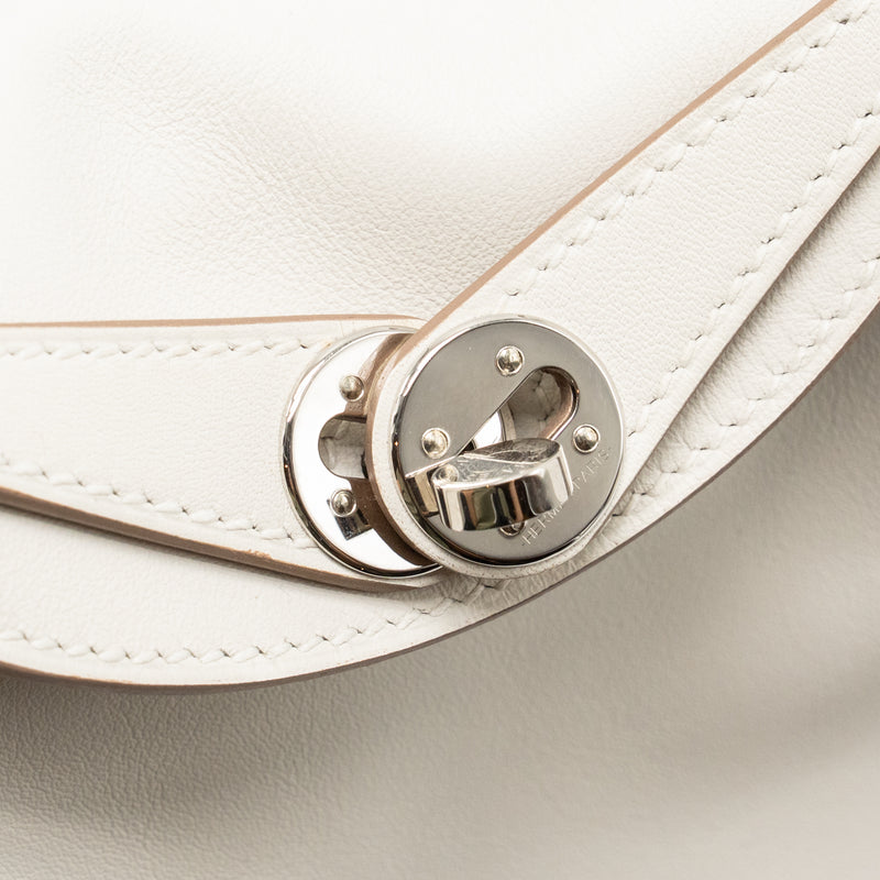 Hermes Mini Lindy Swift gris pale / gris Meyer SHW stamp B