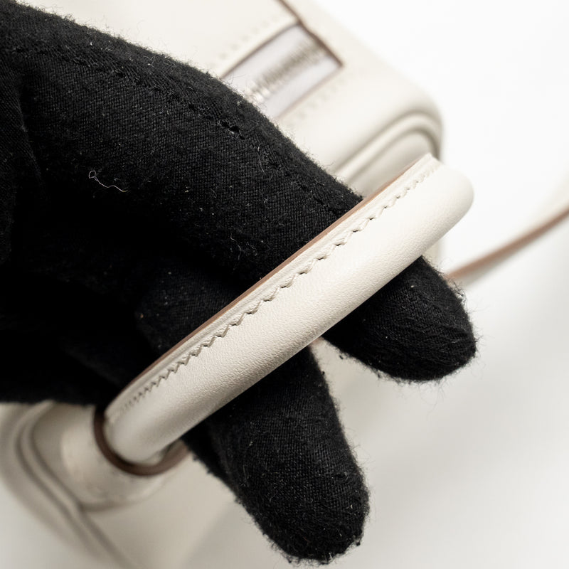 Hermes Mini Lindy Swift gris pale / gris Meyer SHW stamp B