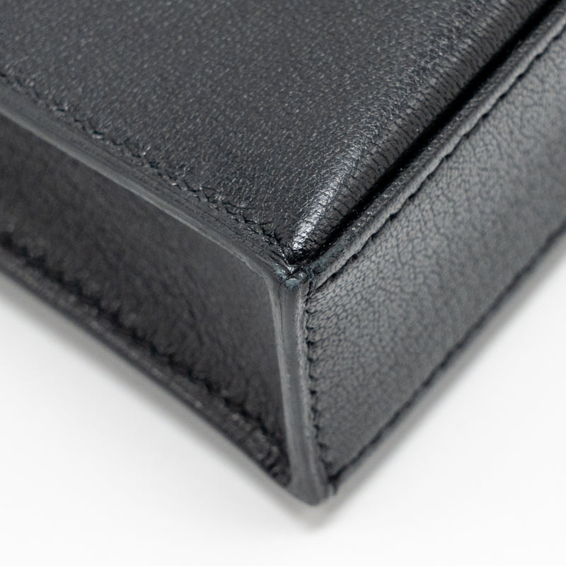 Hermes Kelly Elan Chèvre Chamkila Black SHW Stamp B