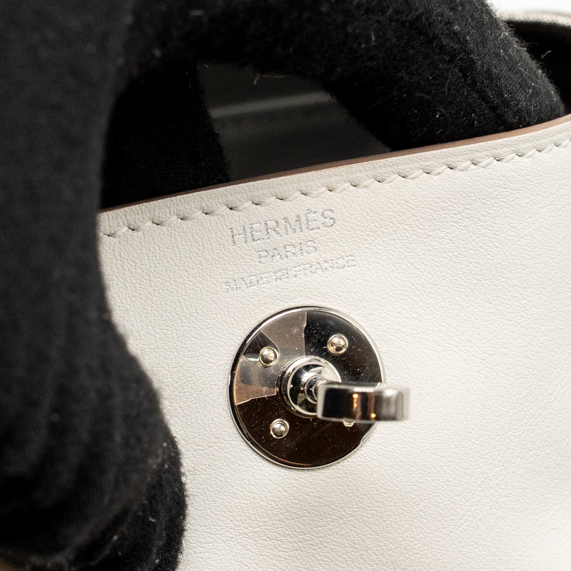 Hermes Mini Lindy Swift gris pale / gris Meyer SHW stamp B