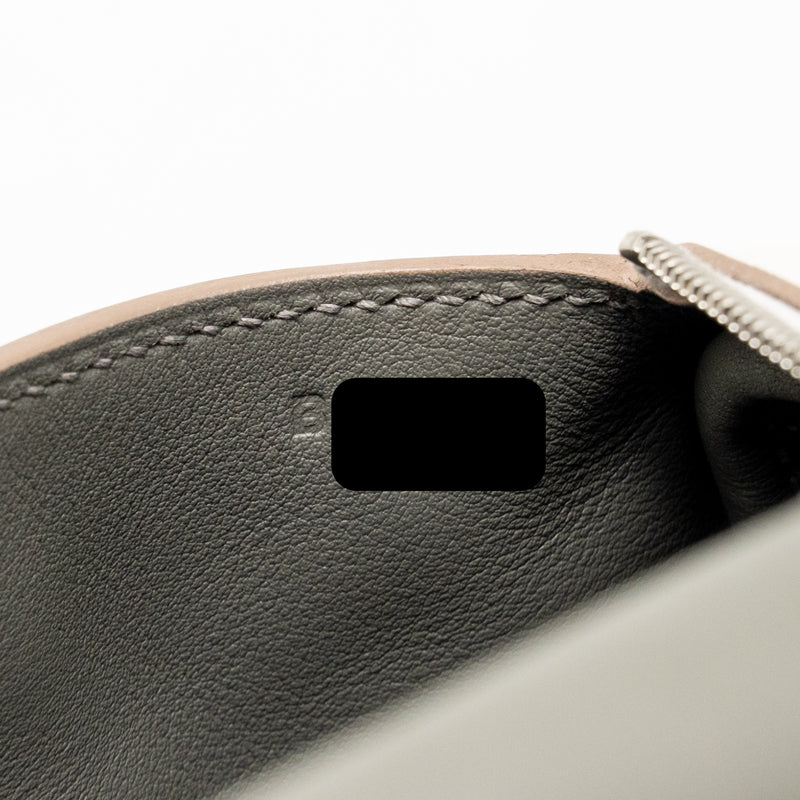 Hermes Mini Lindy Swift gris pale / gris Meyer SHW stamp B