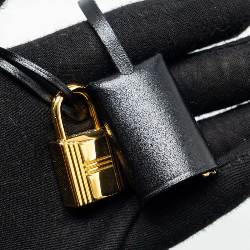 Hermes herbag 31 zip bag Berline canvas / vache hunter black / ecru GHW stamp B
