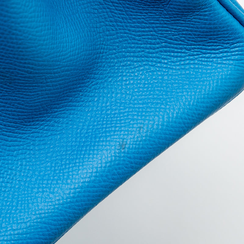 Hermes birkin 30 epsom blue GHW stamp A