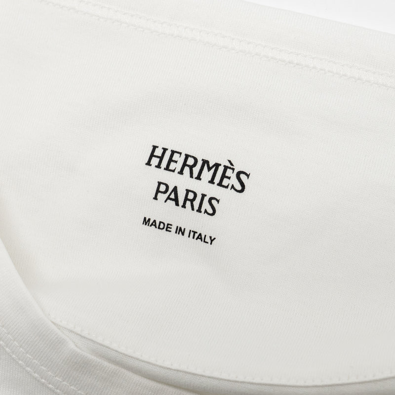 Hermes Size 36 Inspiration Kimono T-Shirt Cotton White