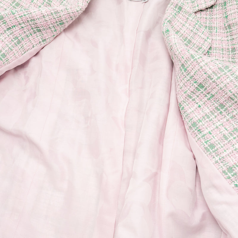 Chanel Size 34 21S Tweed Jacket Polyester/Cotton Pink / Green
