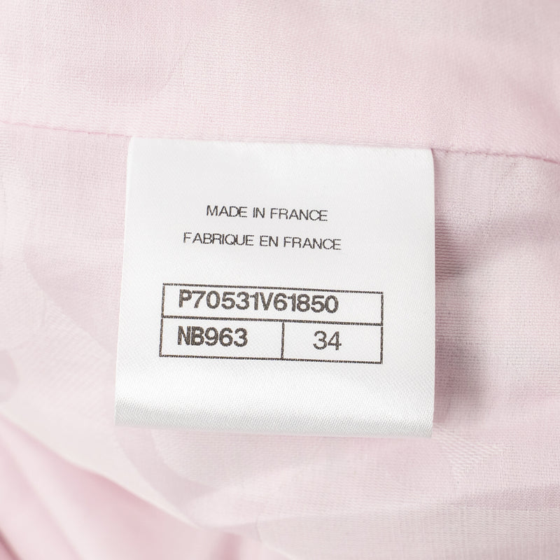 Chanel Size 34 21S Tweed Jacket Polyester/Cotton Pink / Green