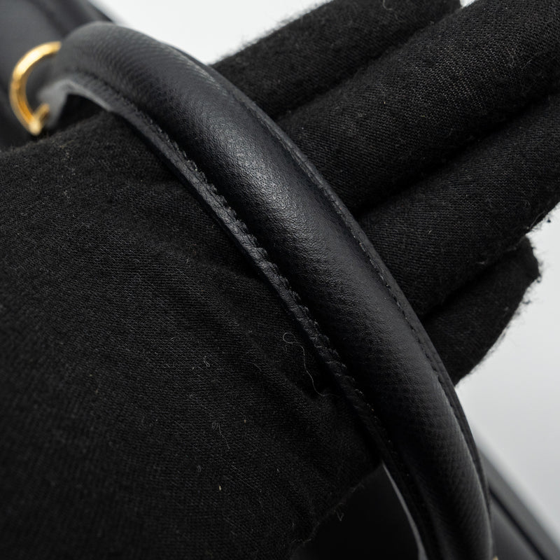 Hermes Kelly 28 Epsom BLACK GHW Stamp D