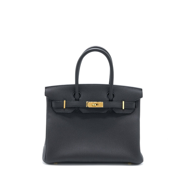 Hermes Birkin 30 Togo Black GHW Stamp D