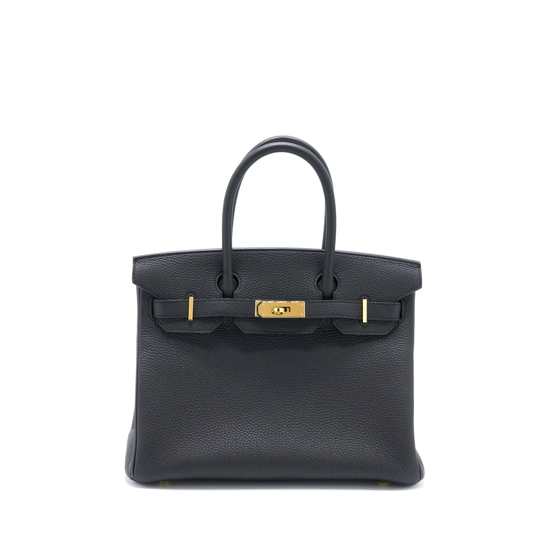 Hermes Birkin 30 Togo Black GHW Stamp D
