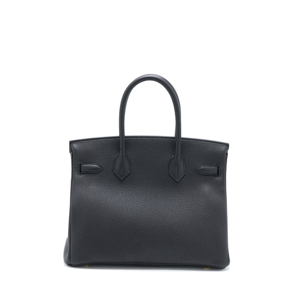 Hermes Birkin 30 Togo Black GHW Stamp D