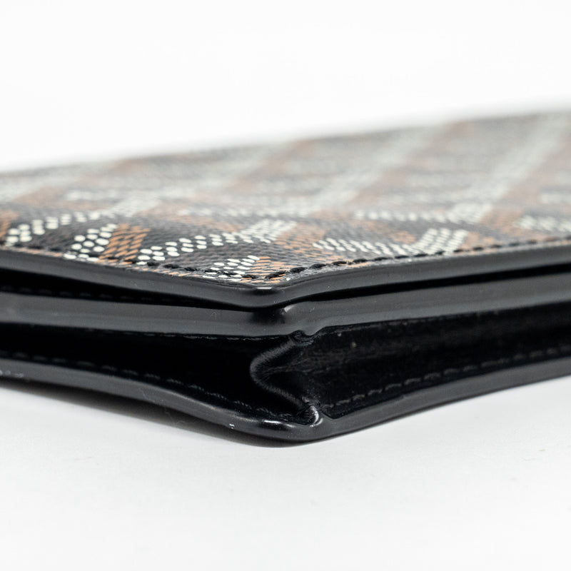 Goyard Saint Roch Long Wallet Goyardine Canvas / Calfskin Black SHW