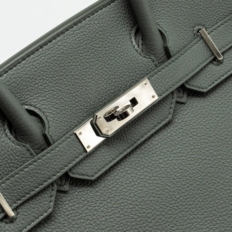 Hermes Birkin 30 Togo Vert Amande SHW stamp U
