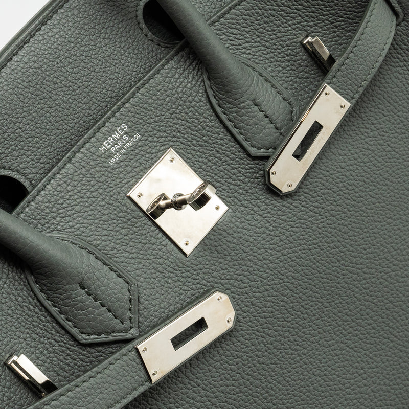 Hermes Birkin 30 Togo Vert Amande SHW stamp U