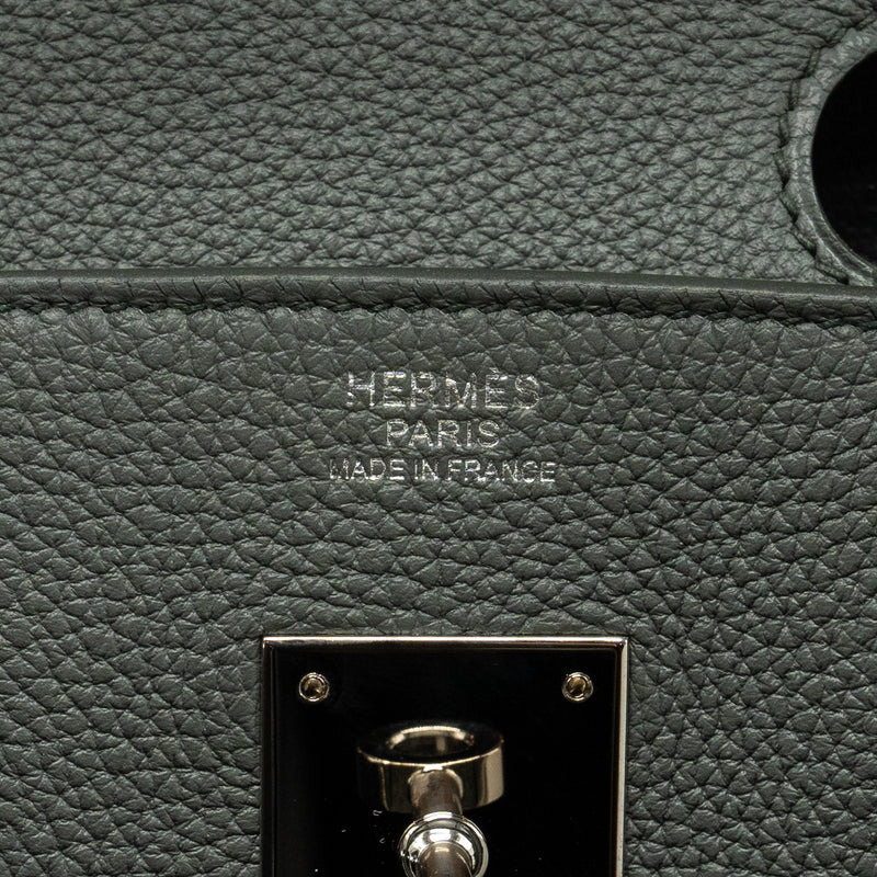 Hermes Birkin 30 Togo Vert Amande SHW stamp U