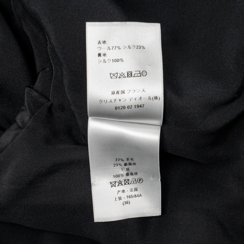 Dior Size 36 classic jacket wool/silk black