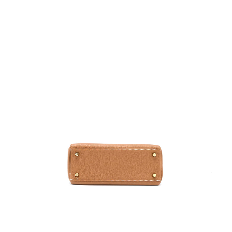 Hermes Kelly 25 Togo Gold GHW Stamp C