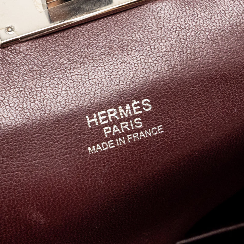 Hermes tool box 20 evercolor Orange poppy/ Bordeaux SHW stamp A