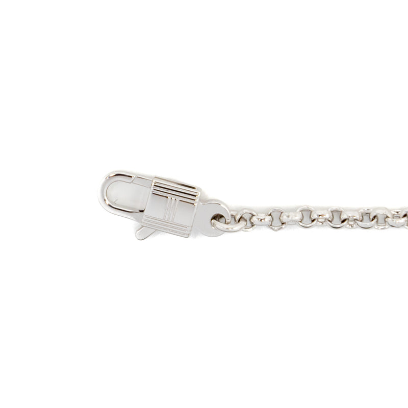 Hermes Size SH Kelly Clochette Bracelet White Gold / Diamonds