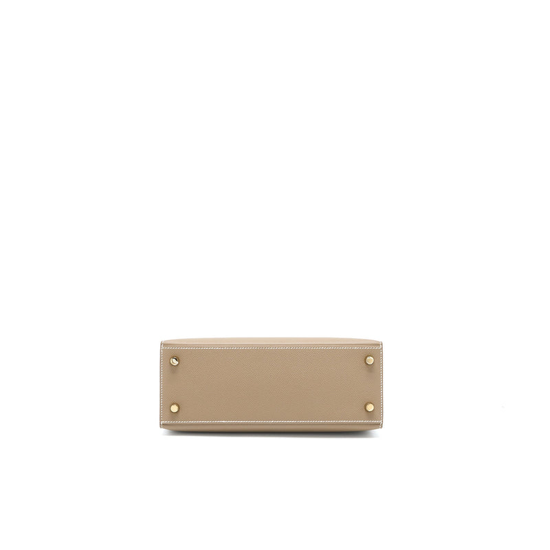 Hermes Kelly 25 Epsom Etoupe GHW Stamp B