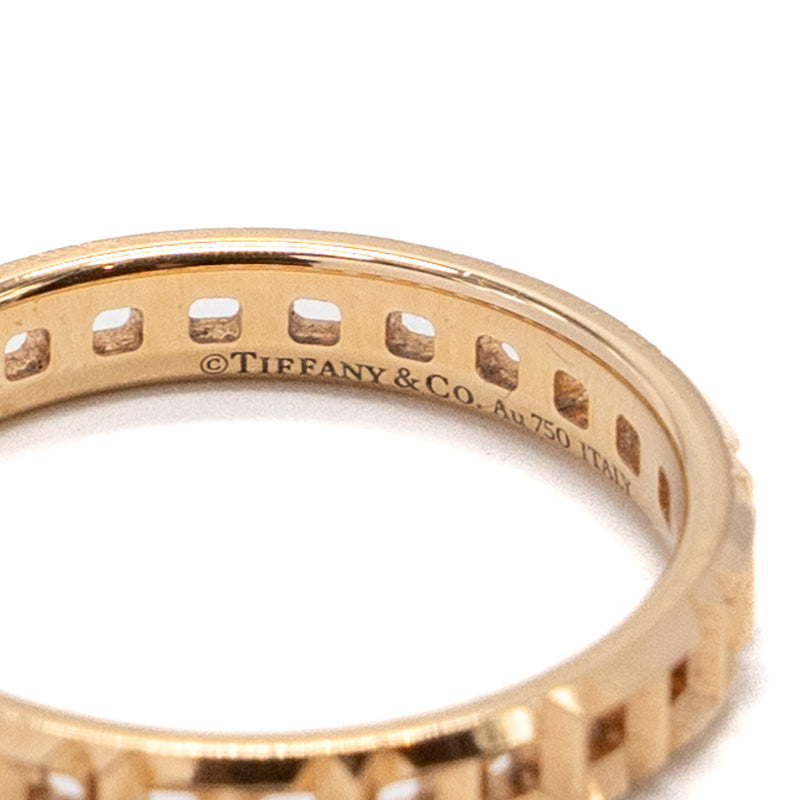 Tiffany size 7.5 True Narrow Ring Rose gold