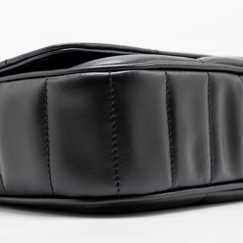 Celine Matelasse Mini Chain Shoulder Bag Calfskin Black GHW