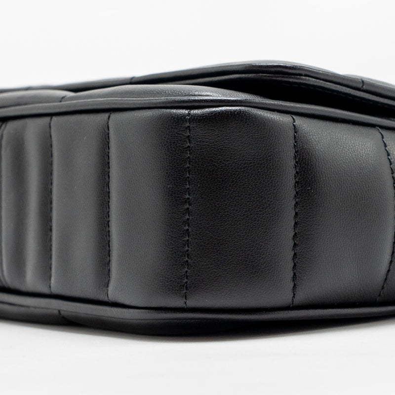 Celine Matelasse Mini Chain Shoulder Bag Calfskin Black GHW