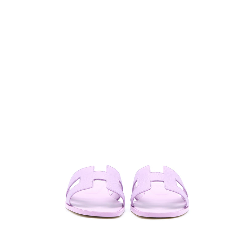 Hermes Size 40 Oran Sandal Epsom Violet Amethyst