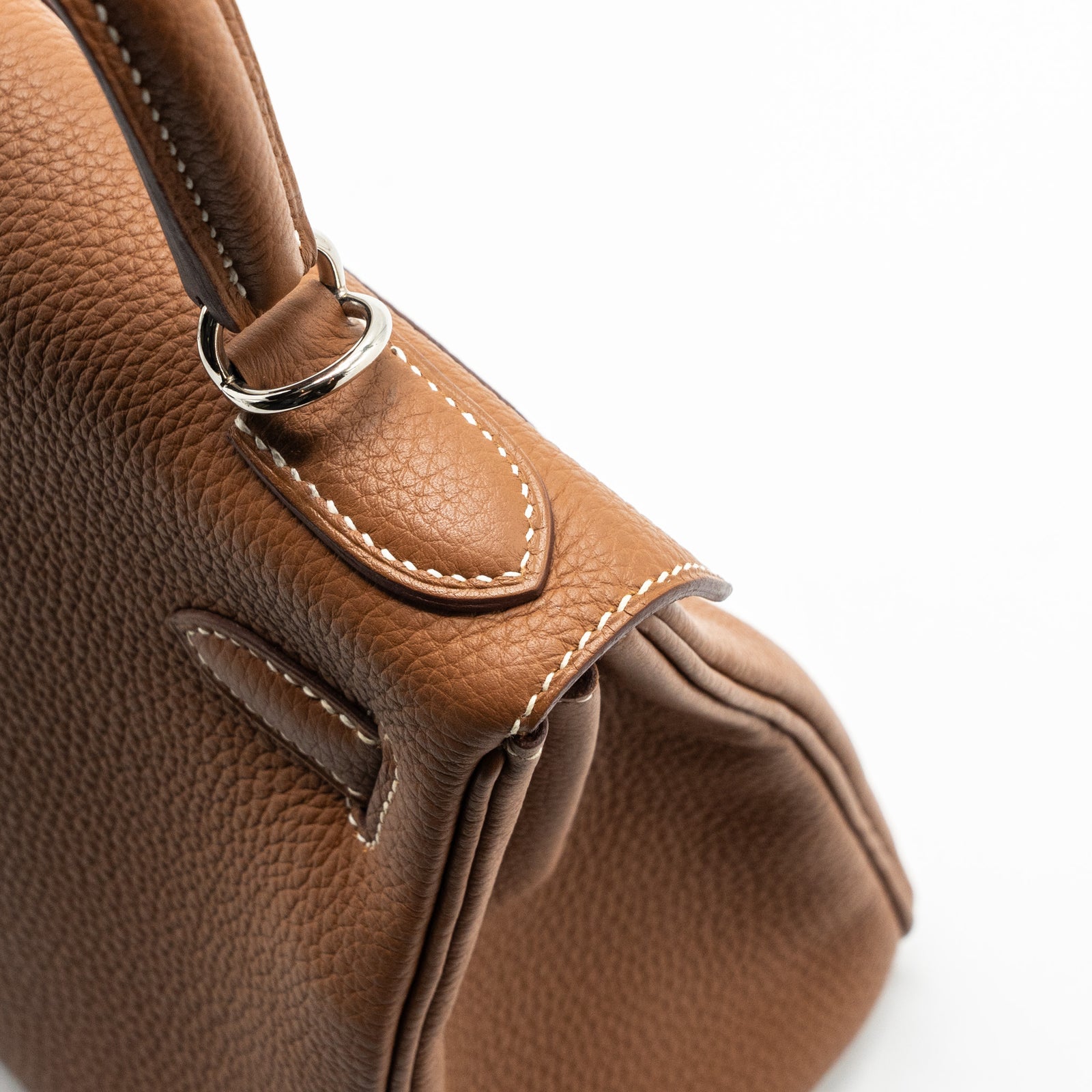 HERMES エルメス　革手袋　スタッズ　セリエ　H 金　ロゴ　ダークブラウン HERMES エルメス 革手袋 スタッズ セリエ H 金 ロゴ ダーク