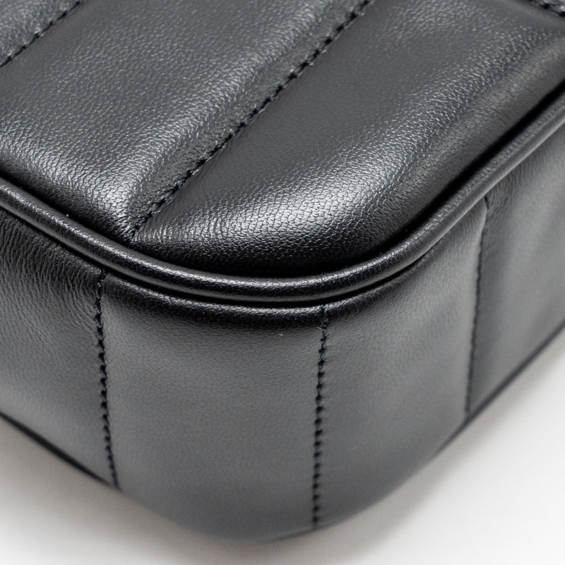 Celine Matelasse Mini Chain Shoulder Bag Calfskin Black GHW