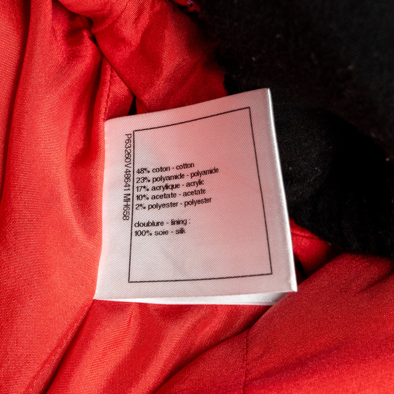 Chanel Size 34 20P Shorts Tweed Red/Ecru/Black