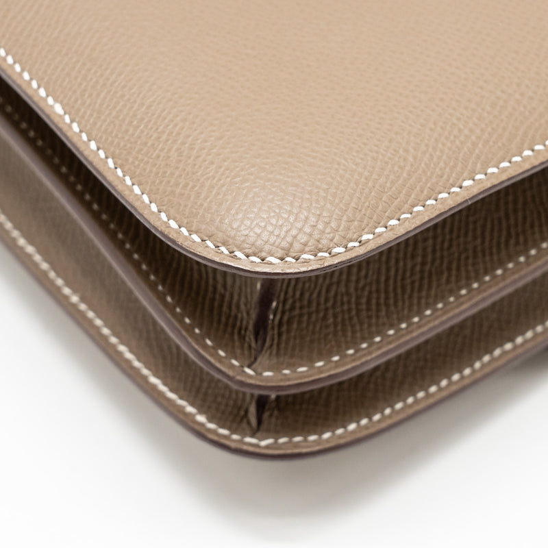 Hermes Mini Constance Epsom Etoupe RGHW Stamp B
