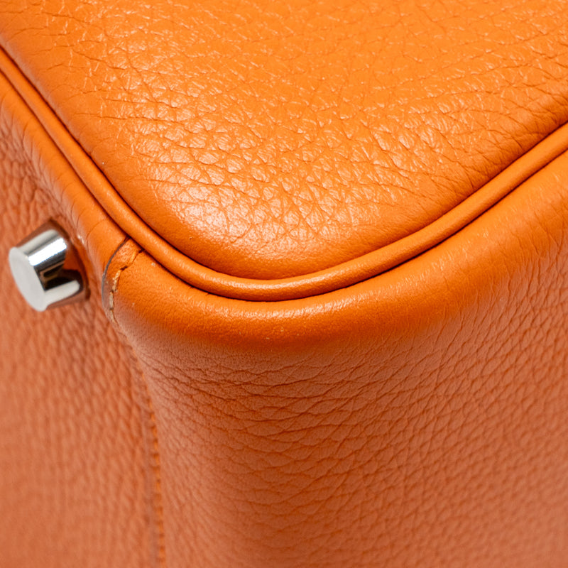 Hermes lindy 26 clemence Orange SHW stamp X