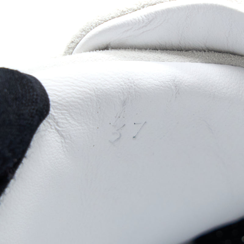 Hermes Size 37 Bouncing Sneaker Black/White/Orange