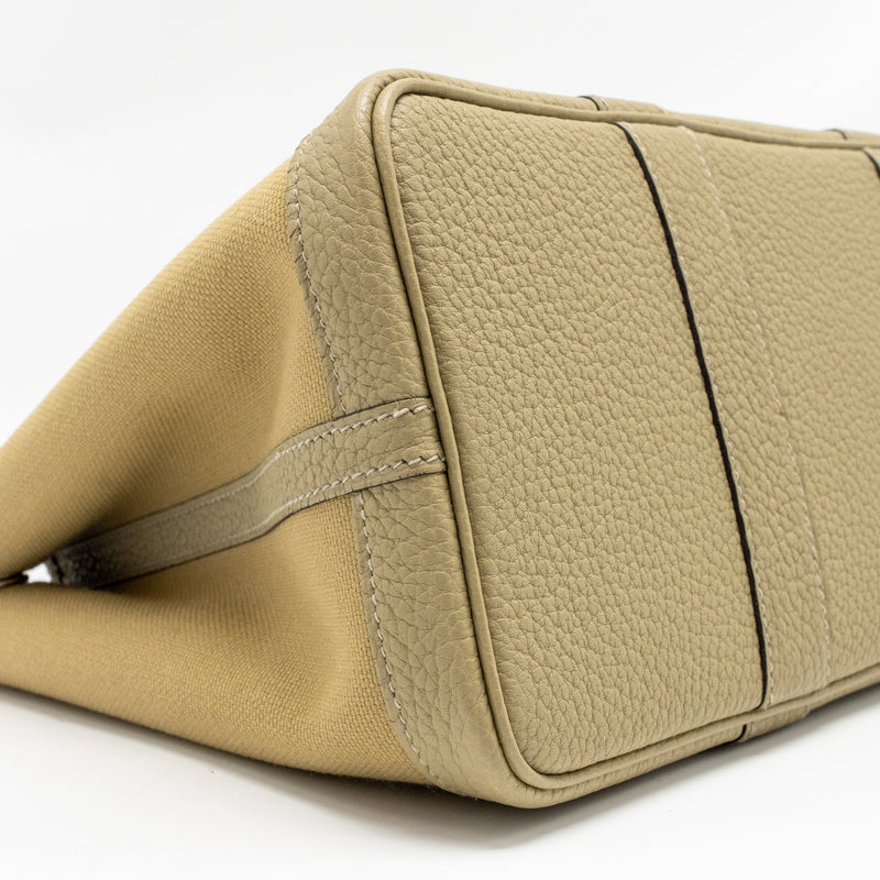 Hermes garden party 30 canvas/negonda leather trench SHW stamp U