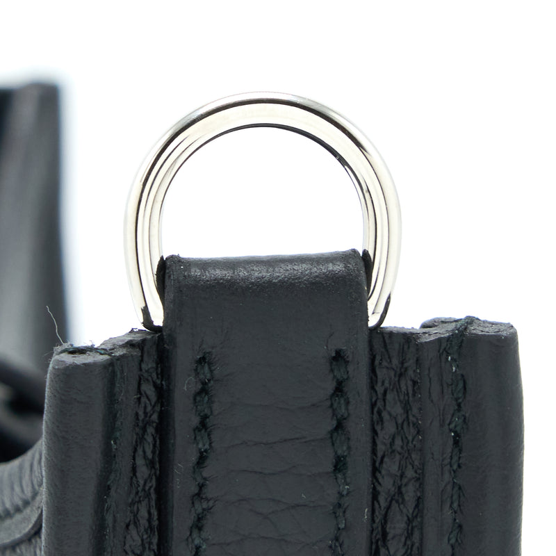 Hermes Mini Evelyne Clemence Black SHW Stamp U