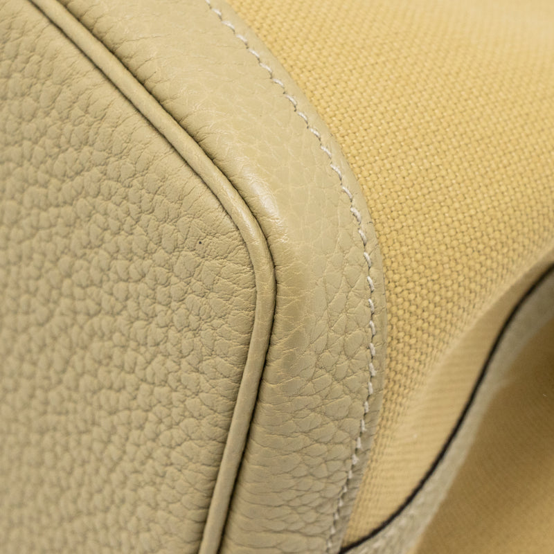 Hermes garden party 30 canvas/negonda leather trench SHW stamp U