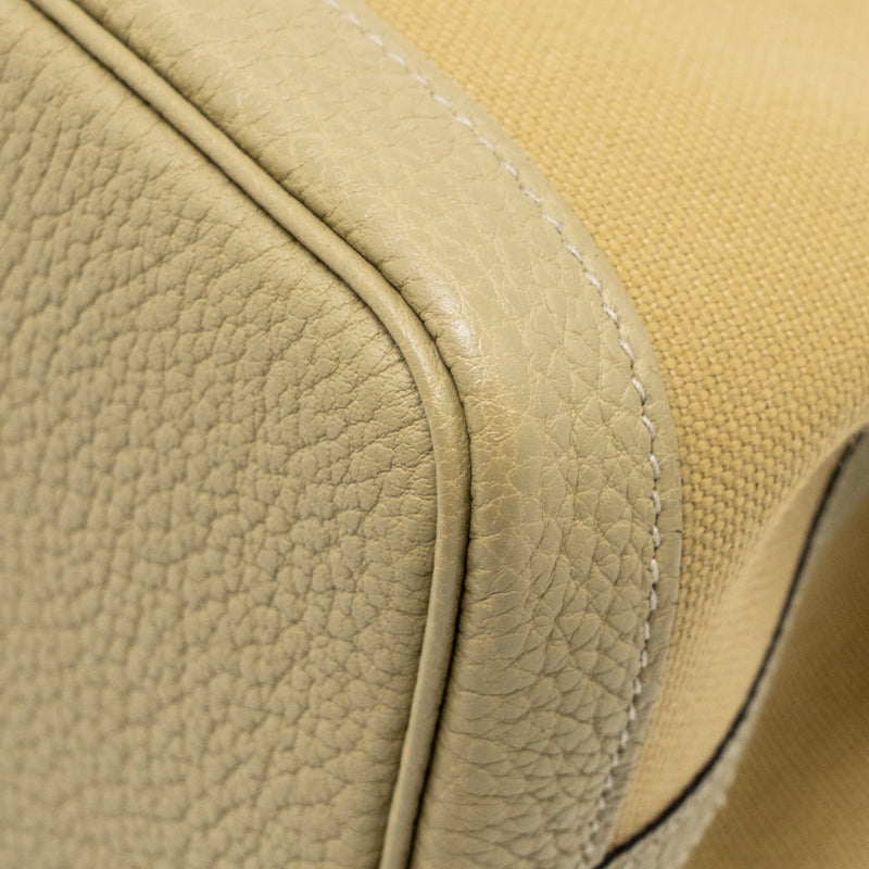 Hermes garden party 30 canvas/negonda leather trench SHW stamp U