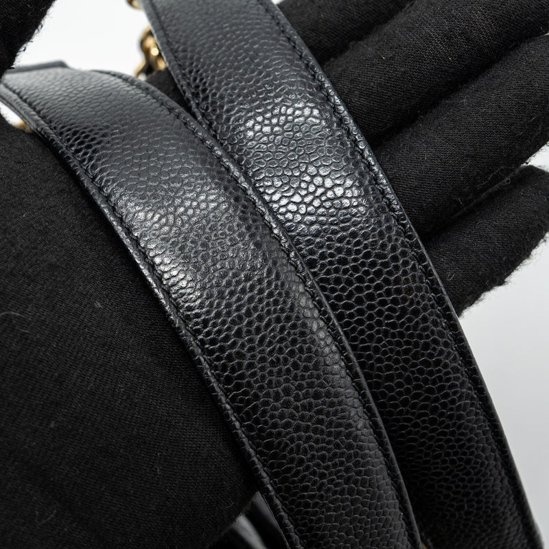Chanel grand shopping tote caviar black GHW