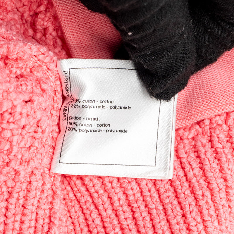 Chanel Size 34 22S Cardigan Cotton/Polyamide Pink