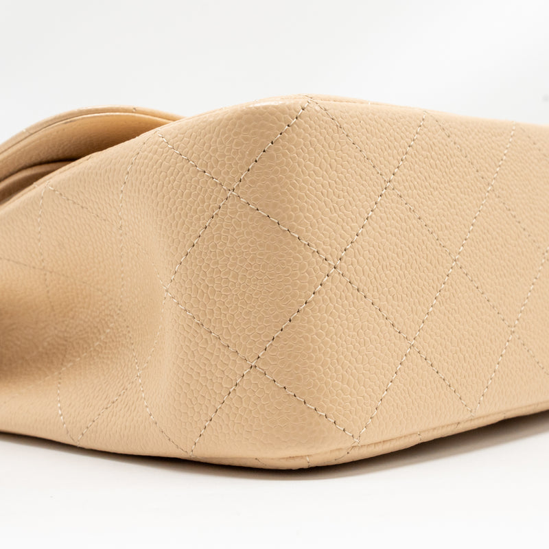 Chanel Jumbo Classic Double Flap Bag Caviar Beige SHW