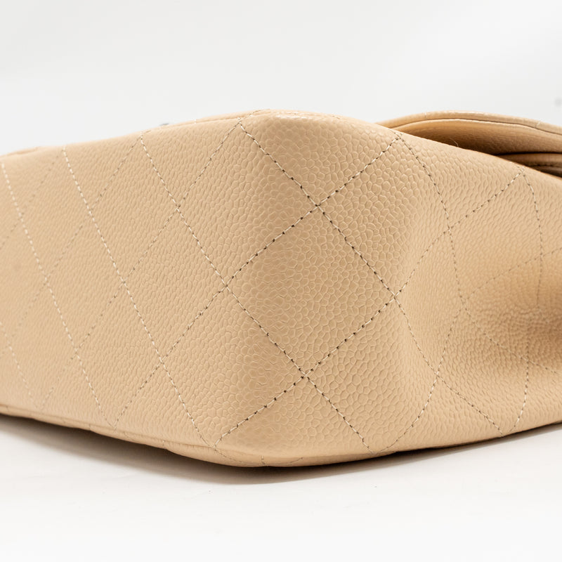 Chanel Jumbo Classic Double Flap Bag Caviar Beige SHW